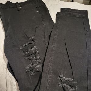 Shein Black Jean Jeggings